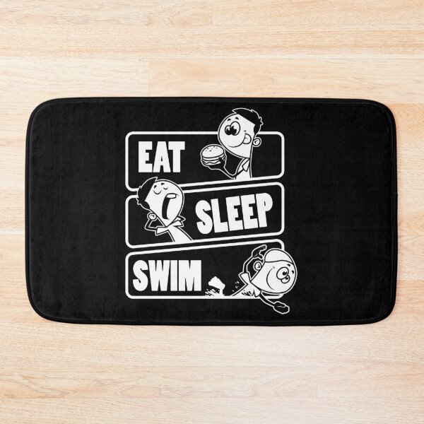 Item preview, Eat Sleep Swim Repeat Swimming Lovers Gift product designed and sold by theodoros20.