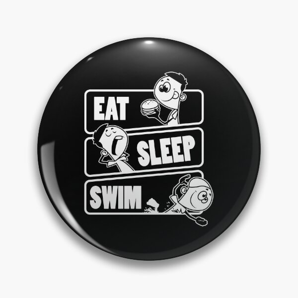 Item preview, Eat Sleep Swim Repeat Swimming Lovers Gift product designed and sold by theodoros20.