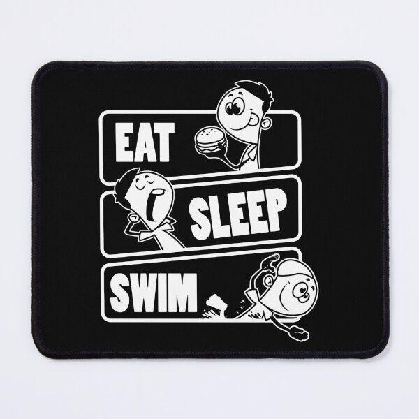 Item preview, Eat Sleep Swim Repeat Swimming Lovers Gift product designed and sold by theodoros20.