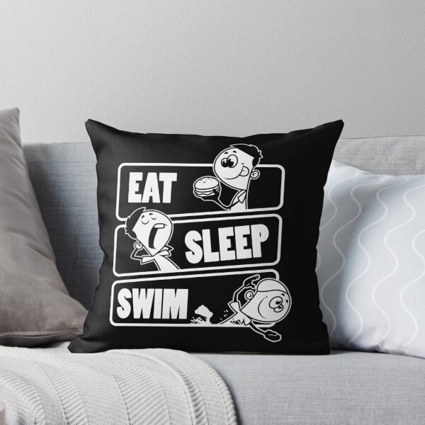 Item preview, Eat Sleep Swim Repeat Swimming Lovers Gift product designed and sold by theodoros20.