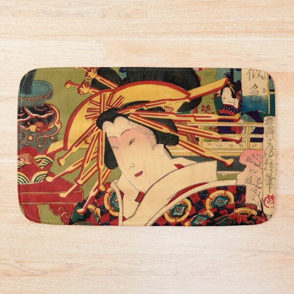 Item preview, Courtesan of the House of Daimonji by Fusatane Utagawa designed and sold by ReimagineStore.