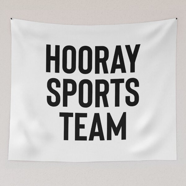 Item preview, Hooray sports team For Sport Fanclub designed and sold by Unicorny-Design.