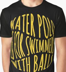 Camiseta gráfica Waterpolo es para nadadores con bolas