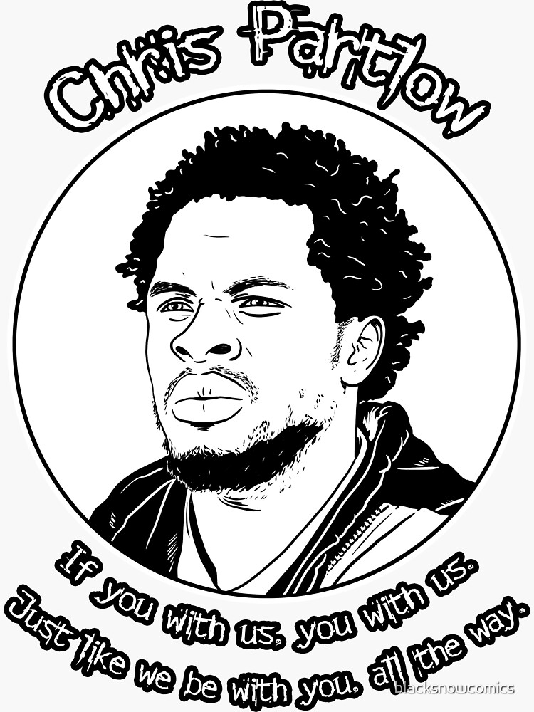 "Chris Partlow The Wire" Sticker for Sale by Redbubble