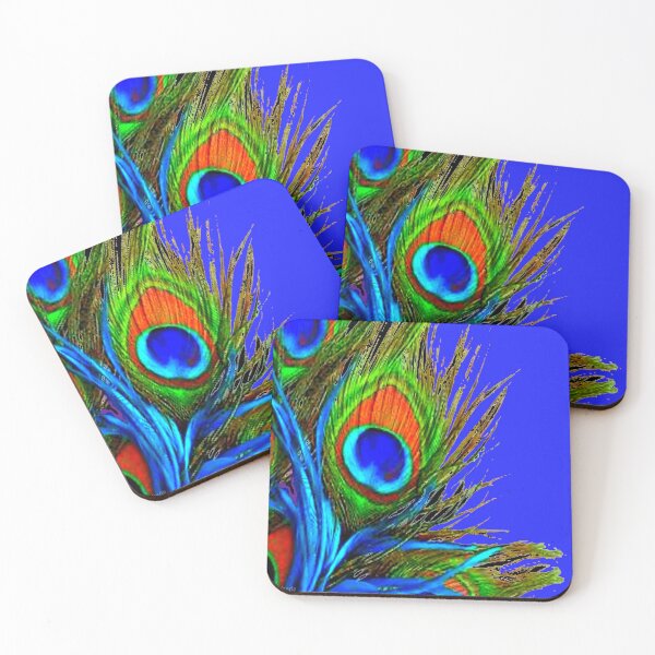 Item preview, BLUE PEACOCK FEATHER ABSTRACT PATTERN designed and sold by sharlesart.