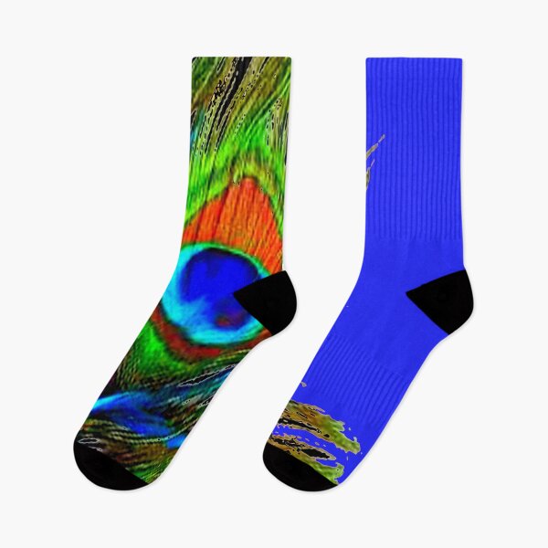 Item preview, BLUE PEACOCK FEATHER ABSTRACT PATTERN designed and sold by sharlesart.