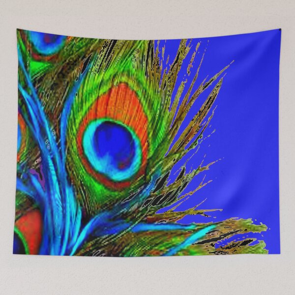 Item preview, BLUE PEACOCK FEATHER ABSTRACT PATTERN designed and sold by sharlesart.