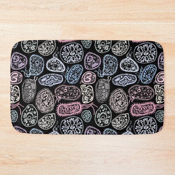 Item preview, Pastel Microbes Seamless Pattern designed and sold by labstud.