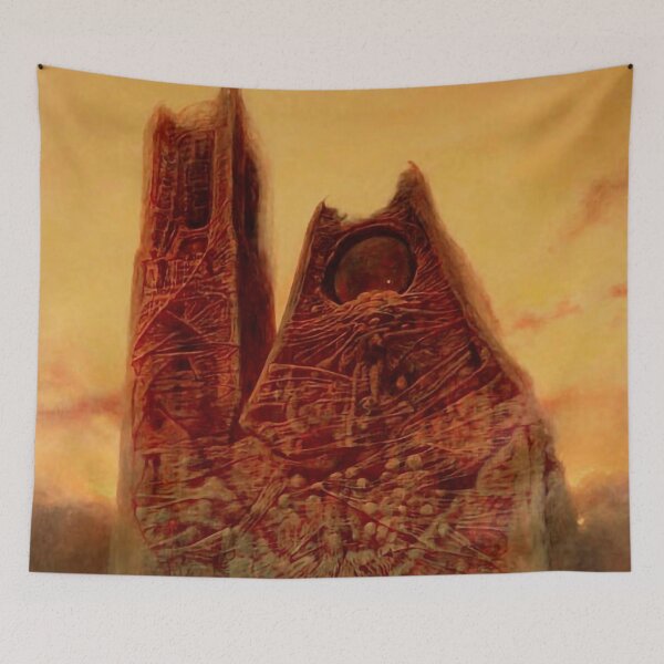 Item preview, Untitled (The Parish) by Zdzislaw Beksinski designed and sold by ReimagineStore.