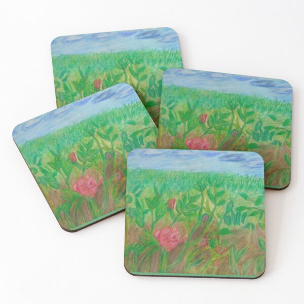 Item preview, Rose flowers field designed and sold by MartaTerkiewicz.