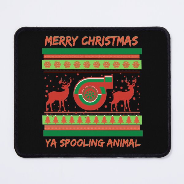 Item preview, Merry Christmas Ya Spooling Animal Turbo Twin Turbos Ugly Xmas Sweater Deer designed and sold by CarantinedChaos.