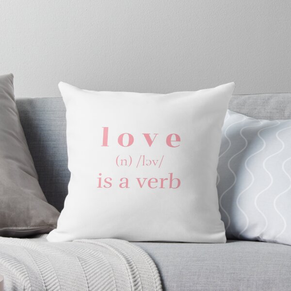 Item preview, love is a verb designed and sold by letsjustbe.