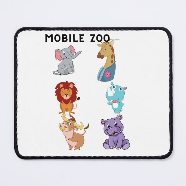 Item preview, Mobile Vintage Zoo for the Big Six - Lion,Giraffe, Bufallo,Hippo, Rhino,Elephant designed and sold by Hinny8.