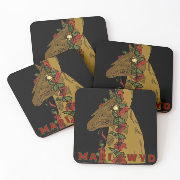 Item preview, Mari Lwyd on black designed and sold by CrowFriend.