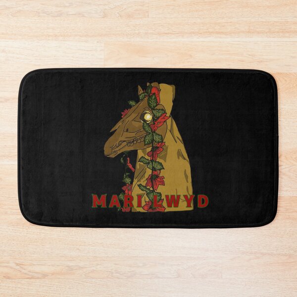 Item preview, Mari Lwyd on black designed and sold by CrowFriend.