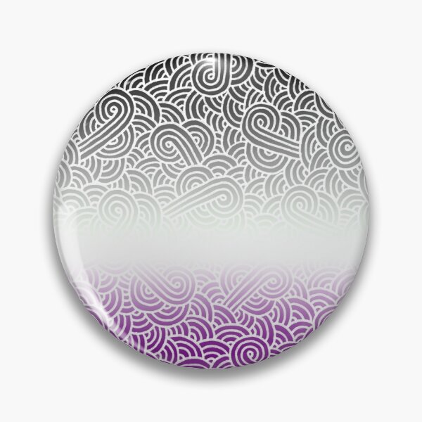 Item preview, Ombré asexual colours and white swirls doodles designed and sold by savousepate.