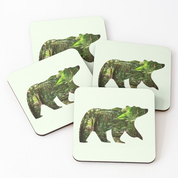 Item preview, Forest bear silhouette  designed and sold by LukjanovArt.