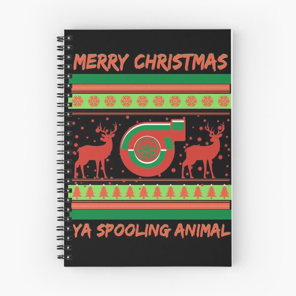 Item preview, Merry Christmas Ya Spooling Animal Turbo Twin Turbos Ugly Xmas Sweater Deer  designed and sold by CarantinedChaos.