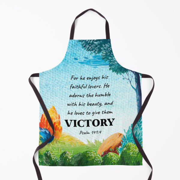Item preview, Bible Verse Art - He Loves to Give Them Victory - Psalm 149 designed and sold by JacquelineLim.