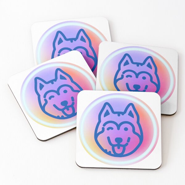 Item preview, Winking Rainbow Husky designed and sold by courtneyjart.