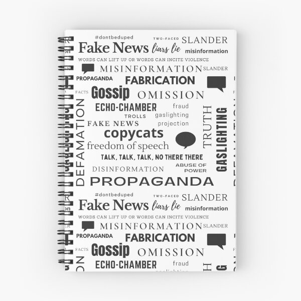 Item preview, Free Speech, fake news, misinformation gear Black on White designed and sold by ShakingTrees.