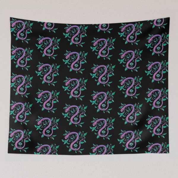 Item preview, Neon snake - watercolour illustration designed and sold by adrstefanska.