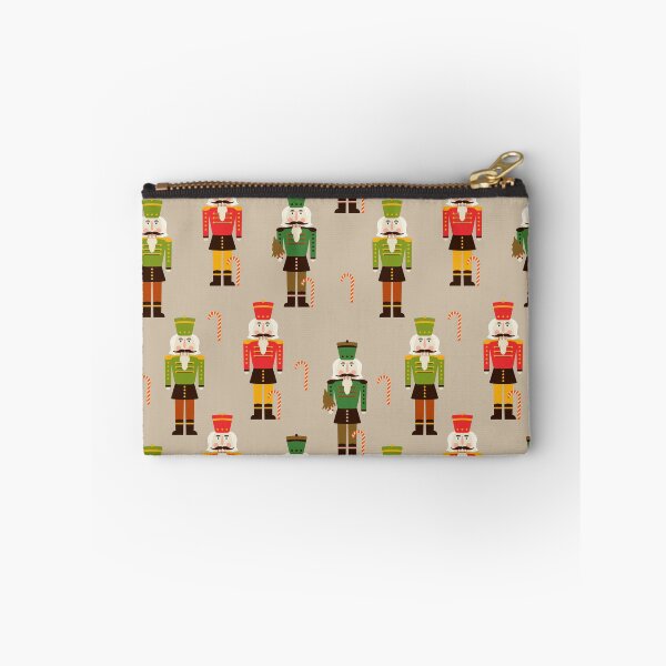 Item preview, Retro Christmas nutcracker pattern designed and sold by PG Illustration.