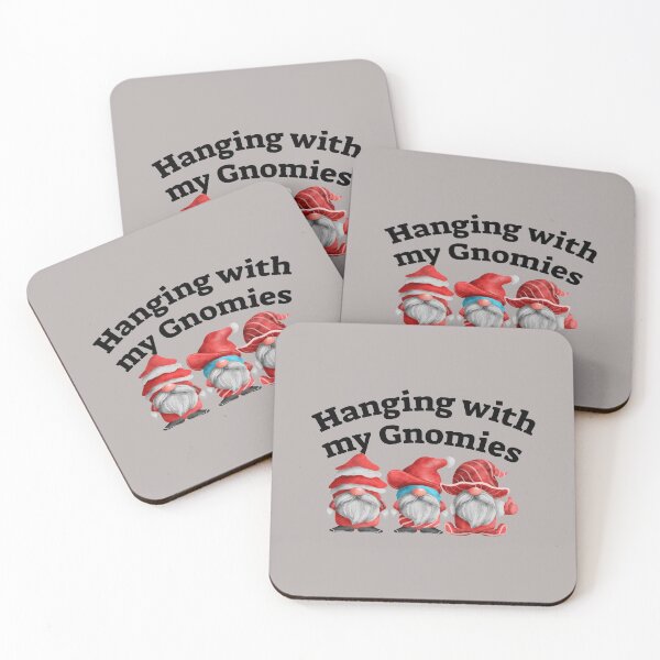 Item preview, Hanging with my Gnomies- Funny- Christmas designed and sold by AsmArt-co.