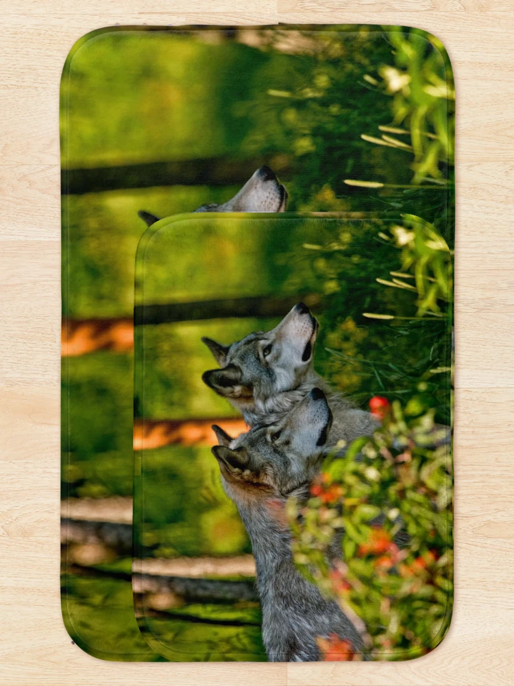 Thumbnail 5 of 6, Bath Mat, Timber Wolves designed and sold by WolvesOnly.