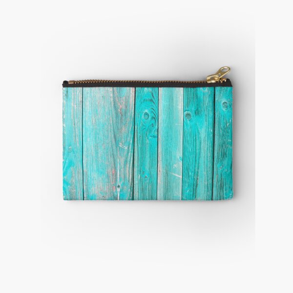 Item preview, Turquoise wooden background with boards. Colorful planks designed and sold by aquapixel.