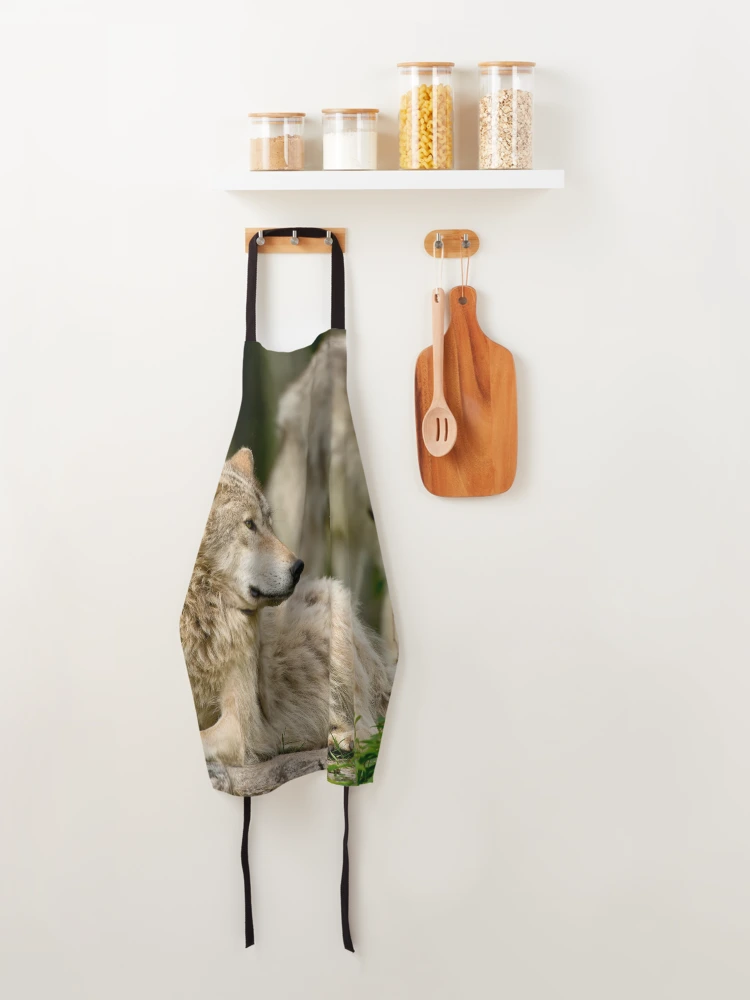 Thumbnail 4 of 6, Apron, Timber Wolves designed and sold by WolvesOnly.