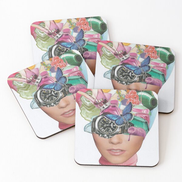 Item preview, Hand Cut Paper Face collage, ¨Loving Yourself Isn´t Vanity, It´s Sanity¨. designed and sold by Artsymirveras.