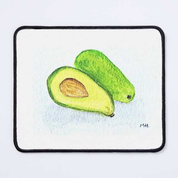 Item preview, Green avocado watercolor veganuary designed and sold by Monika Howarth.