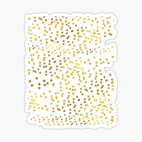 Sticker – Dots – Gold – Glitter – Zerach's New Website