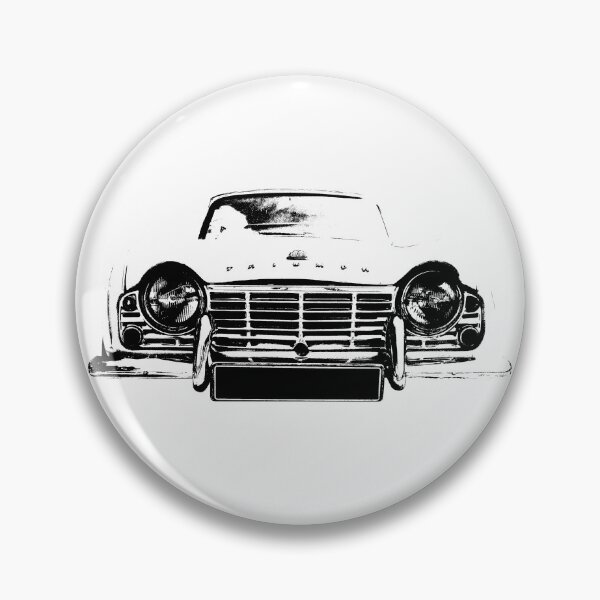 Item preview, Triumph TR4 British classic car monoblock black and white designed and sold by soitwouldseem.