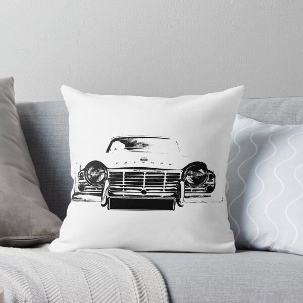 Item preview, Triumph TR4 British classic car monoblock black and white designed and sold by soitwouldseem.