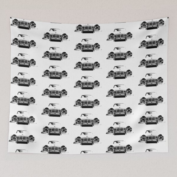 Item preview, Triumph TR4 British classic car monoblock black and white designed and sold by soitwouldseem.