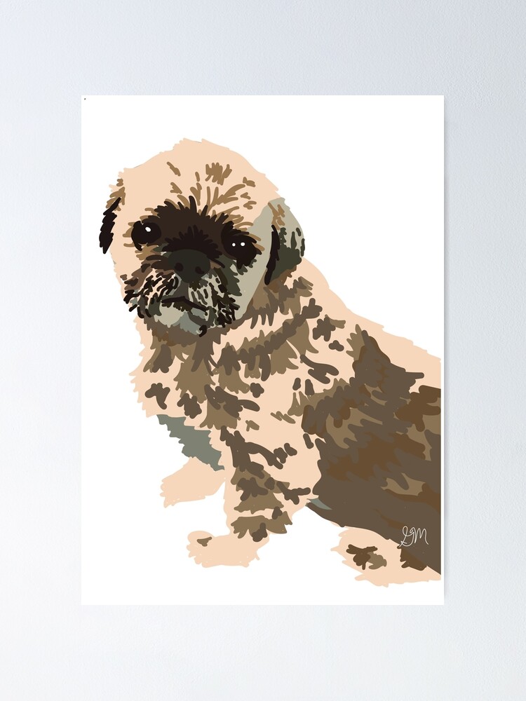"Cute Dog" Poster for Sale by GiaMarieArt Redbubble