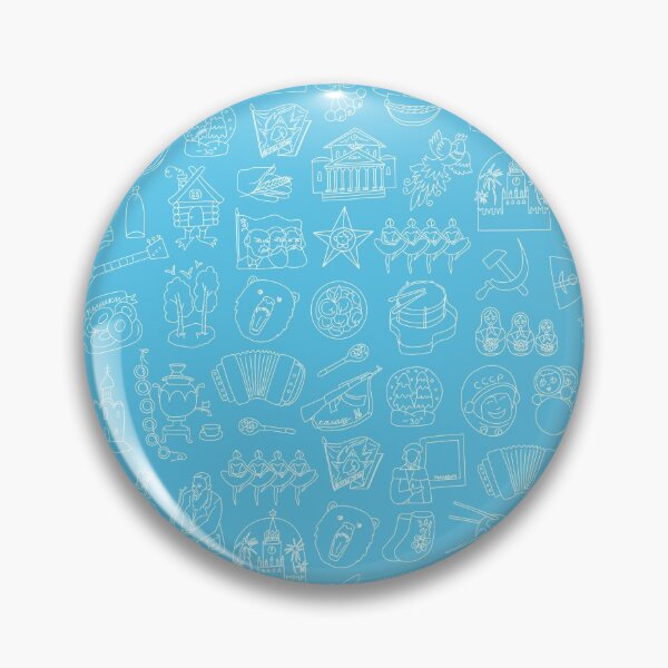 Item preview, Russian Travel Icons Pattern designed and sold by RussianGifts.