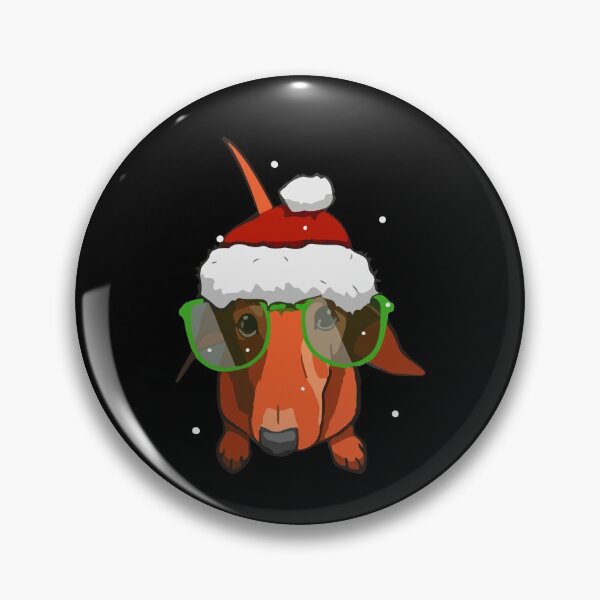 Artikelvorschau, Weihnachtsmütze Dackel PJs Christmas Xmas Wiener Weiner Hund entworfen und verkauft von Dressed For Duty.