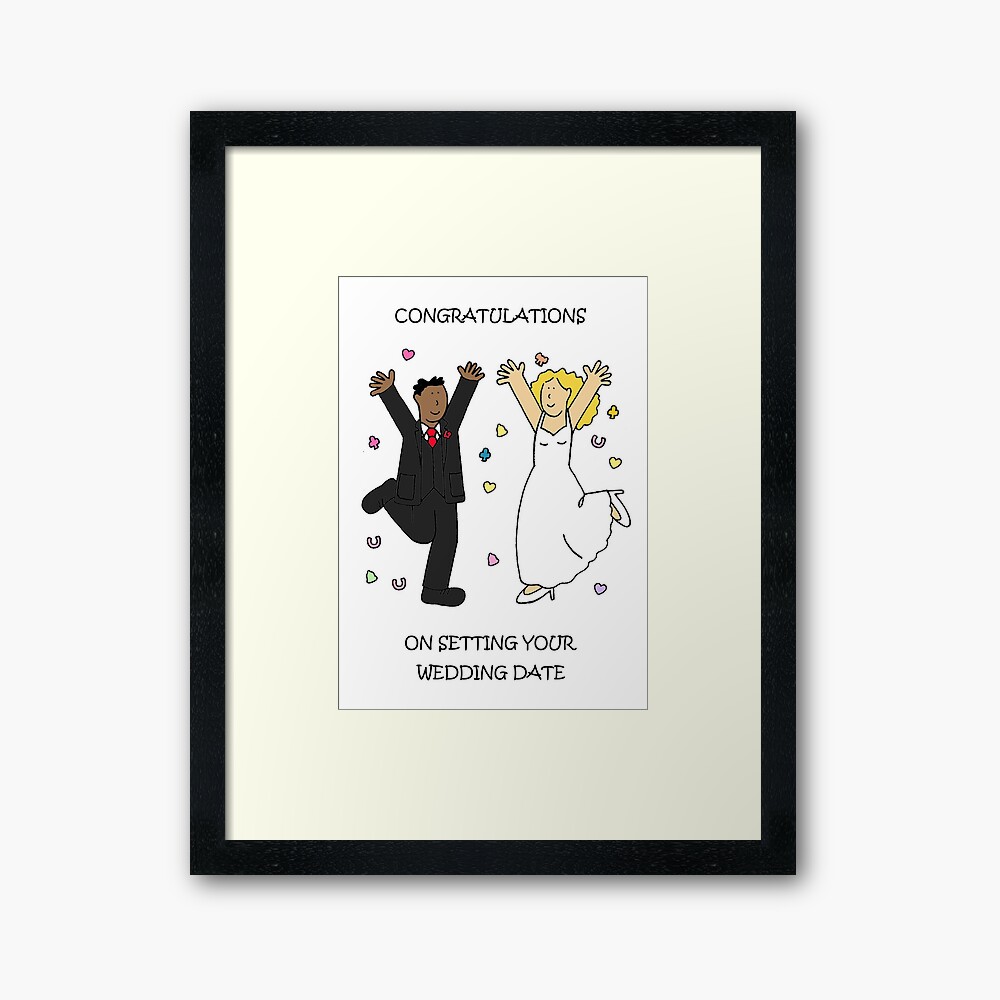 Congratulations on Setting Wedding Date | Greeting Card