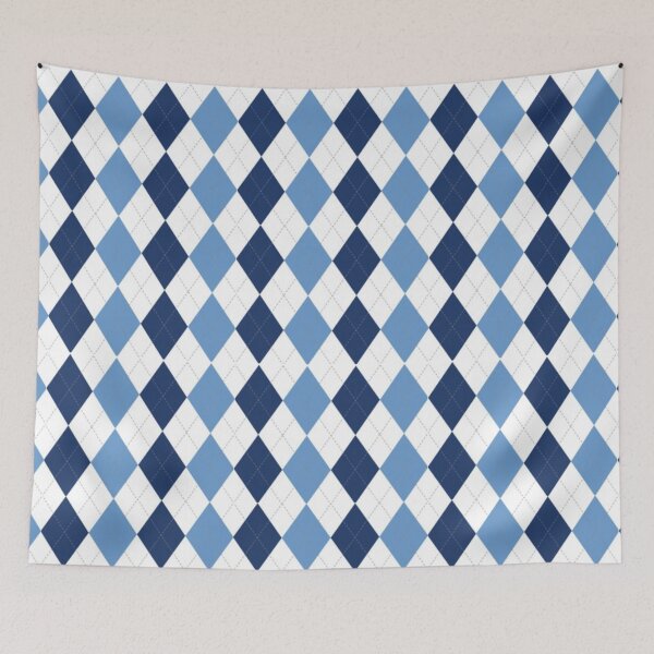 Item preview, Navy/Carolina Argyle  designed and sold by Sleepygirl2010.