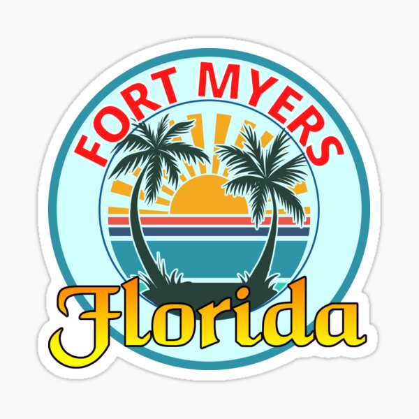 Fort Myers Florida Beach Sticker Sticker