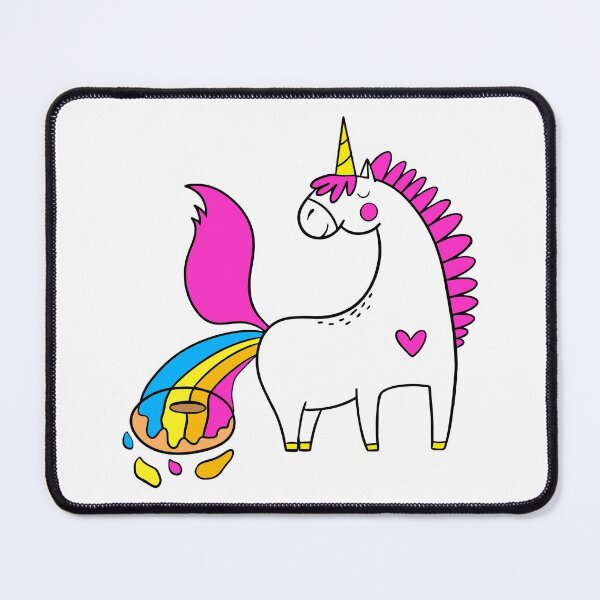 Item preview, Pooping rainbow unicorn. Pooping donut unicorn illustration. designed and sold by SolArt88.