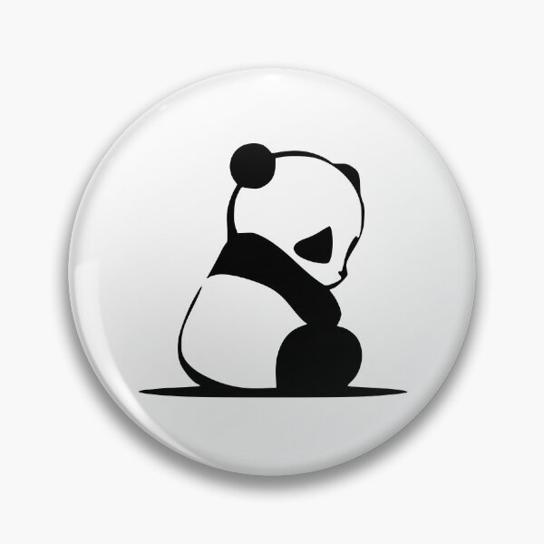 Item preview, Sitting panda - black and white. designed and sold by earthlingsmerch.