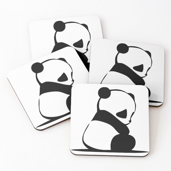 Item preview, Sitting panda - black and white. designed and sold by earthlingsmerch.