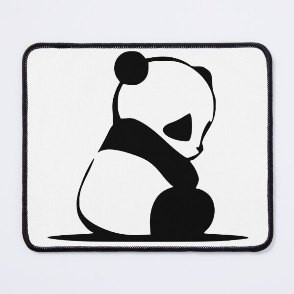Item preview, Sitting panda - black and white. designed and sold by earthlingsmerch.