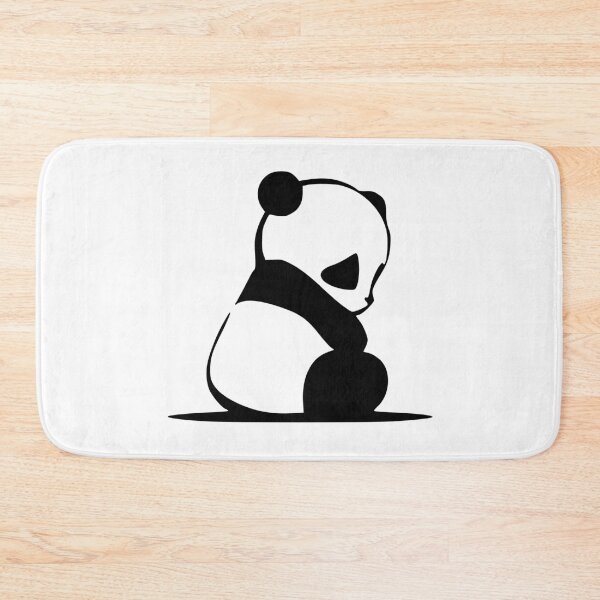 Item preview, Sitting panda - black and white. designed and sold by earthlingsmerch.