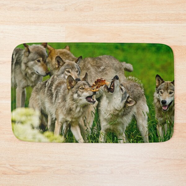 Item preview, Timber Wolves at Play designed and sold by WolvesOnly.