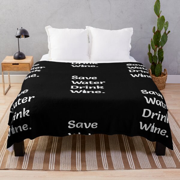 Item preview, Save Water Drink Wine - Funny Wine Quote designed and sold by AsmArt-co.